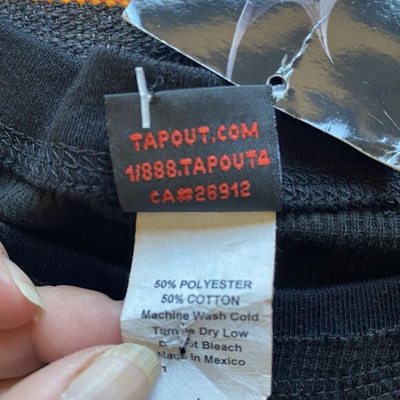 NWT Y2K Tapout MMA Thermal Graphic Shirt. XS/S. Polycotton. Rare Collectors. - Picture 5 of 8